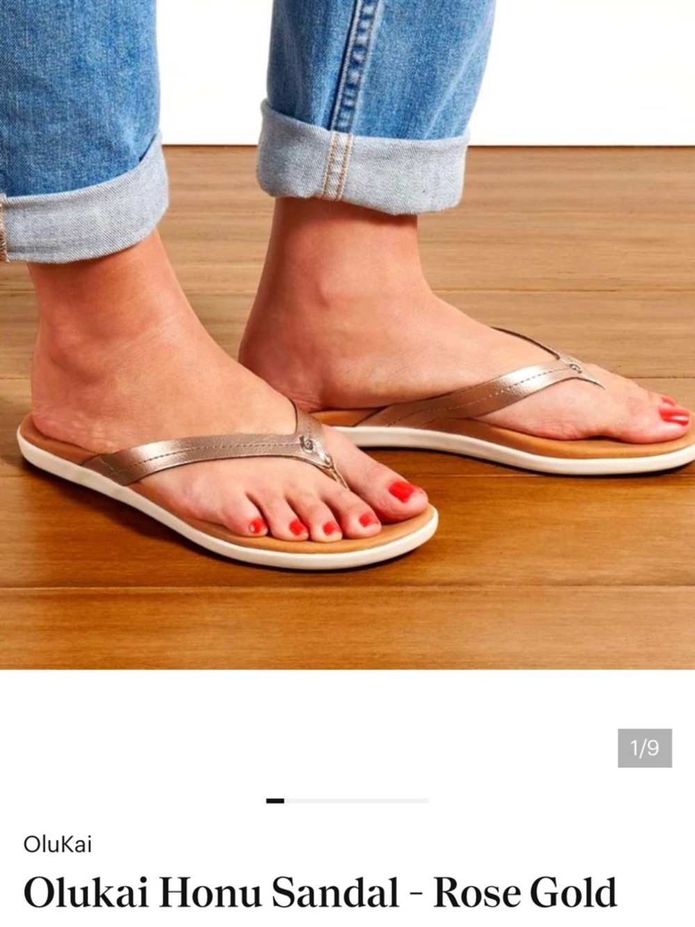 OLUKAI HONU NEW!!!!! PINK COPPER/ SAHARA SANDEL - Picture 2 of 8